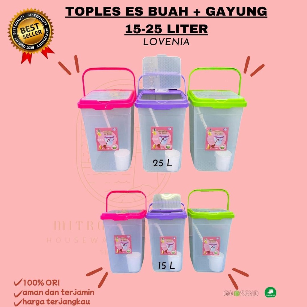 SALE!! TOPLES ES BUAH + GAYUNG 15-25 LITER / TOPLES GAYUNG LOVENIA / TOPLES GAYUNG / TOPLES PLASTIK