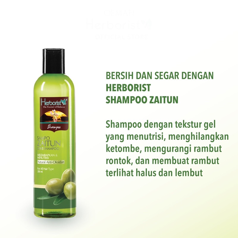 Herborist Shampoo Zaitun 250ml / Hair Care / Perawatan Rambut / Sampo