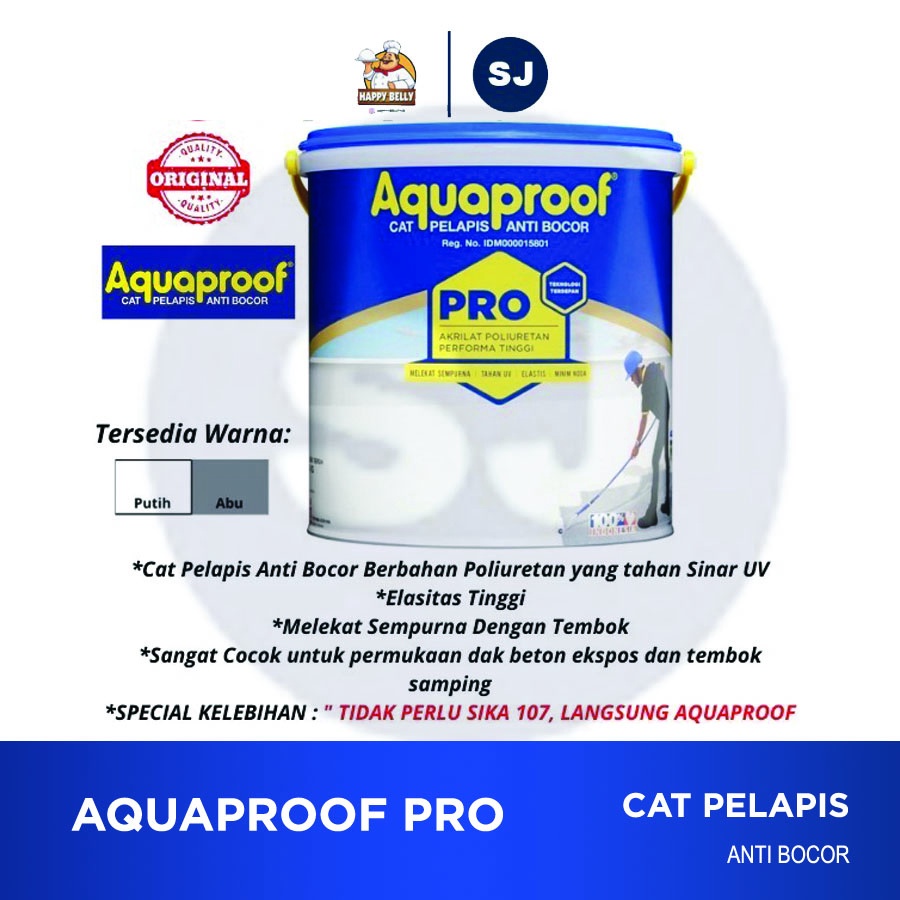 Aquaproof Pro 20Kg Cat Pelapis Dak Anti Bocor Atap Genteng Talang