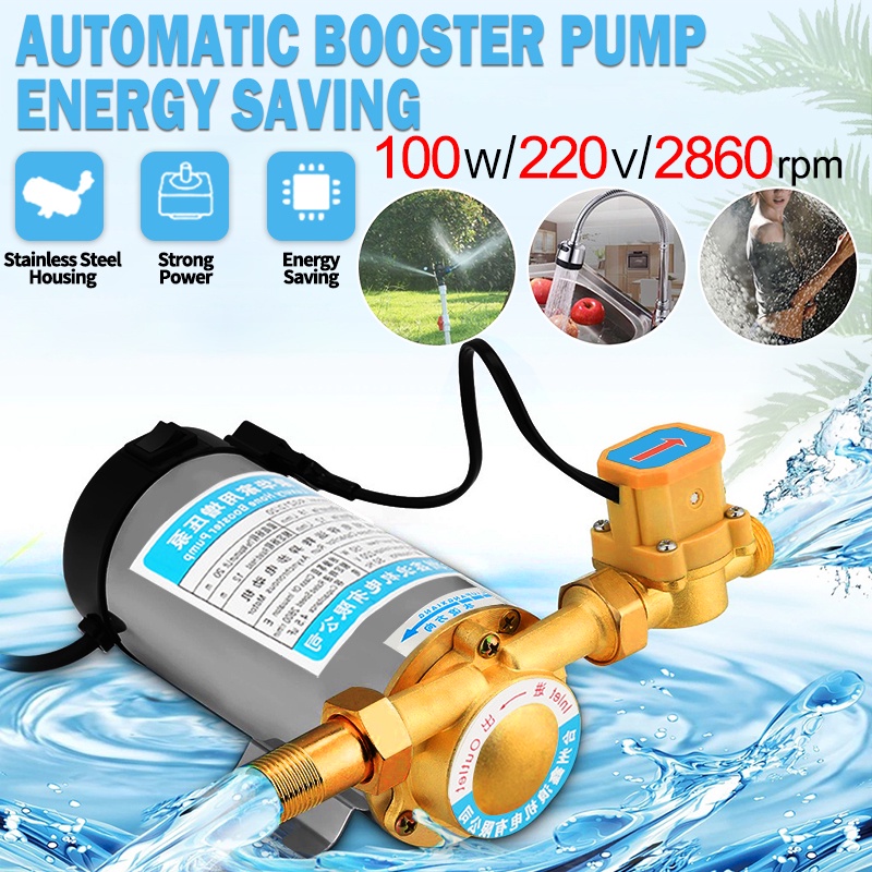 BLUE SKY Pompa Pendorong Tekanan Air Booster Pump 100 Watt Mesin Pompa Otomatis/Pompa booster stainless steel 220V