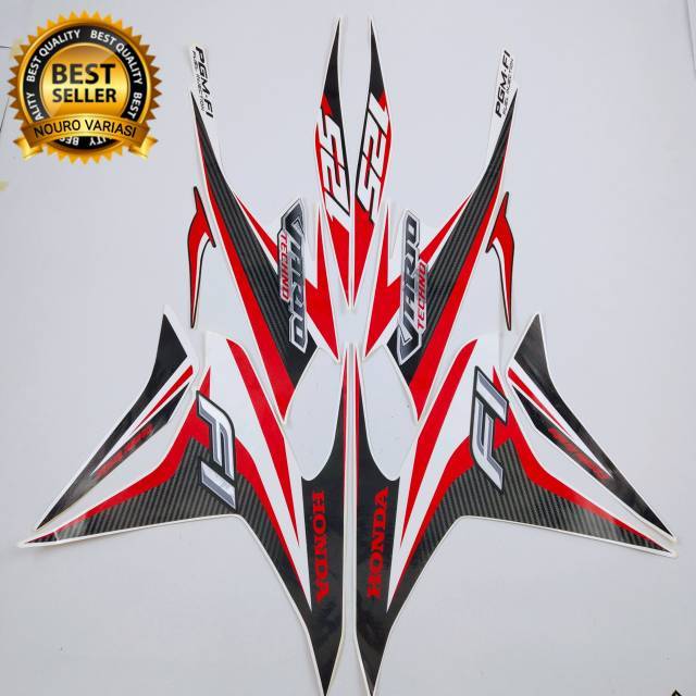 striping honda vario 125 techno old 2014 2015 putih list body standar
