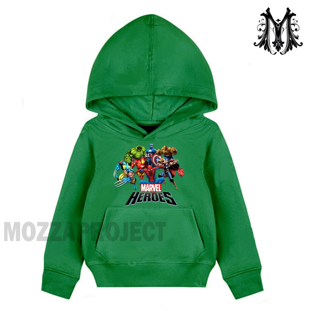 Sweater Anak Laki Laki Dan Perempuan Marvel Heroes Hoodie Anak unisex