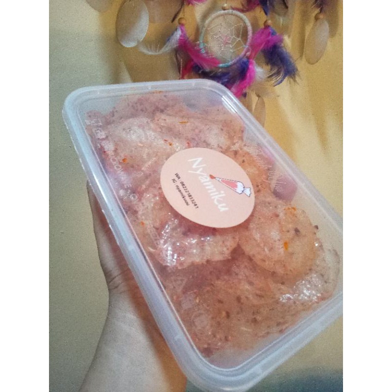 

Kripik Kaca (Kripca) Pedas ukuran box 650ml