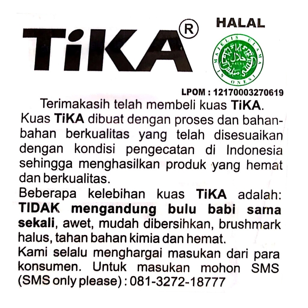 Kuas Cat / Kuas Makanan Halal Tika / Indaco 2 inch
