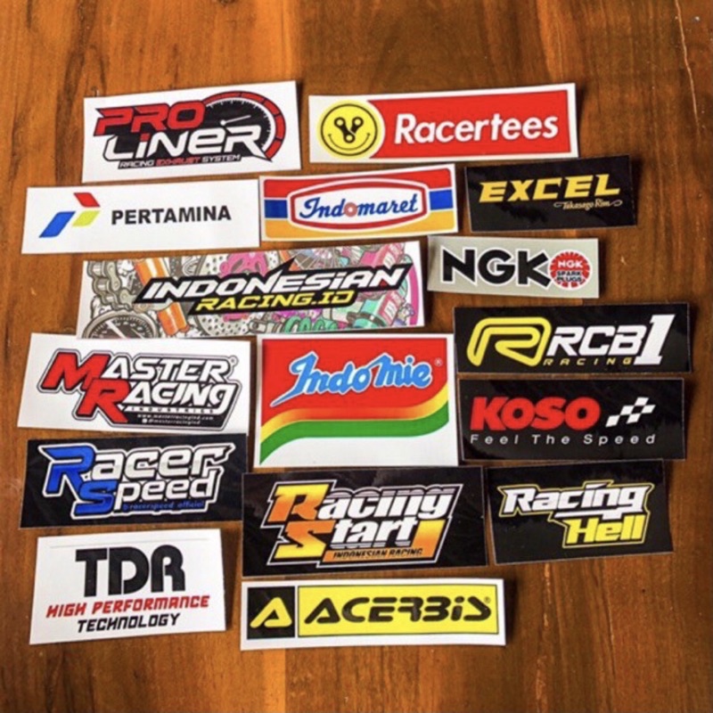 stiker satu set racing