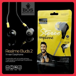 BOS - HF REALME BUDS-2 RM-130 STEREO IN-EAR EARPHONE HANDSFREE HENSET BUDS2