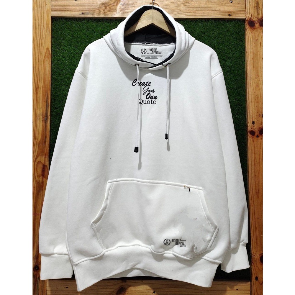 SWEATER HOODIE DISTRO KACHIOS PREMIUM ORIGINAL LOGO ONE PIECE PICT/SWEATER PRIA/SWEATER WANITA/Crem 