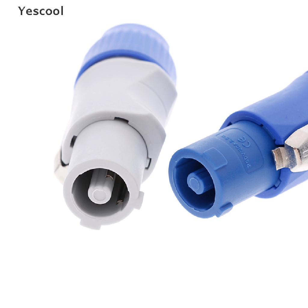 Yescool 10pcs NAC3FCA Speakon Plug Konektor Powercon 3 PIN Male 20A 250V AC