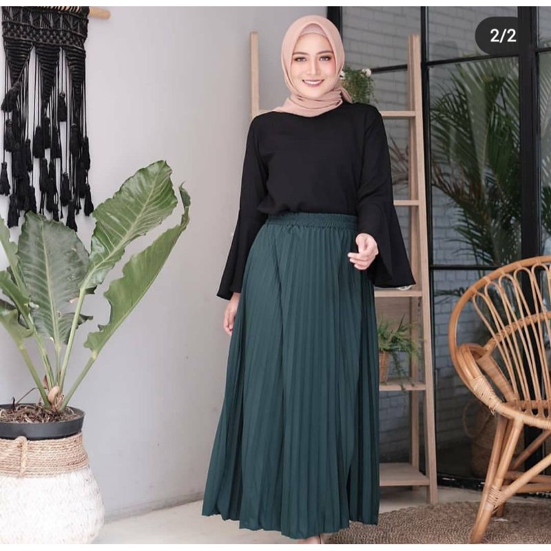 COD rok plisket premium hyget / rok plisket bahan hyget