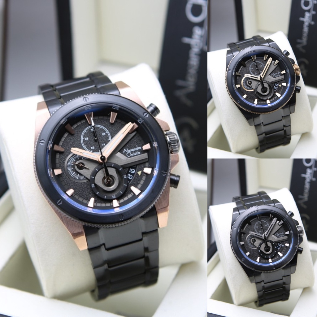 JAM TANGAN PRIA ALEXANDRE CHRISTIE AC 6619 RANTAI ORIGINAL GARANSI RESMI 1 TAHUN