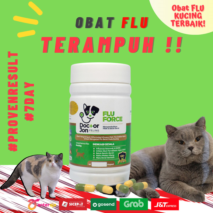 promo OBAT FLU CAT / PILEK UNTUK KUCING Doctor Jon Drjon FLU FORCE