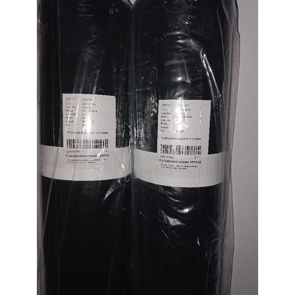 kain hitam jetblack premium bahan jetblack bonanza leuwitex L:150cm per 1 roll