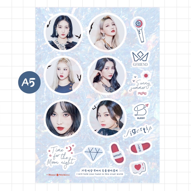 Stiker Kpop GFRIEND C:ON Edition