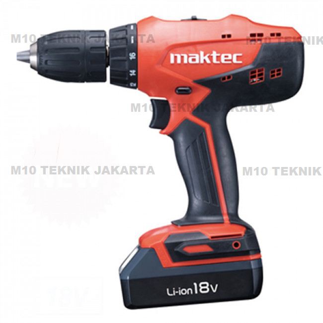 Mesin Bor Obeng Baterai Cordless Driver Drill Maktec MT071E