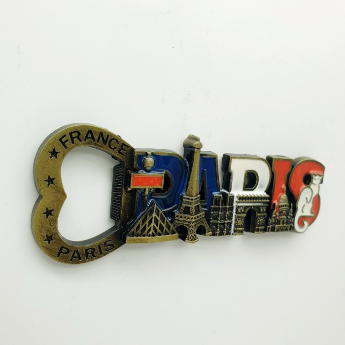 3D LOGAM Souvenir Negara magnet Kulkas Tempelan Italy Paris France