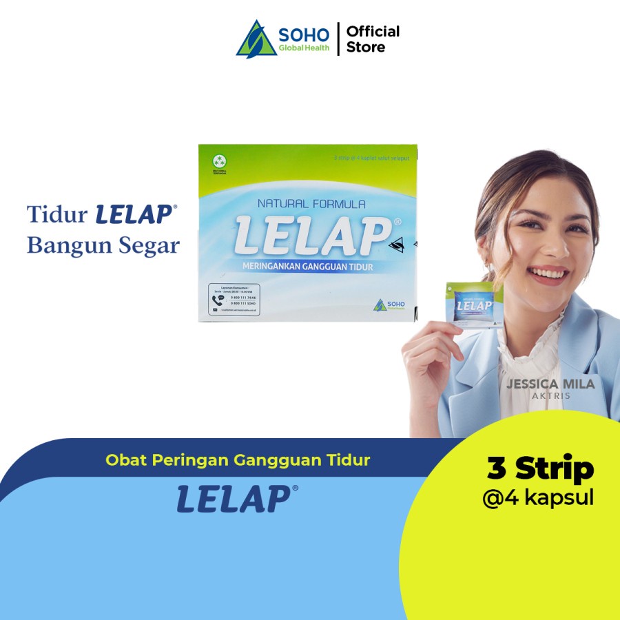 Jual Lelap Obat Peringan Gangguan Tidur 3 Strip 4 Tablet Not