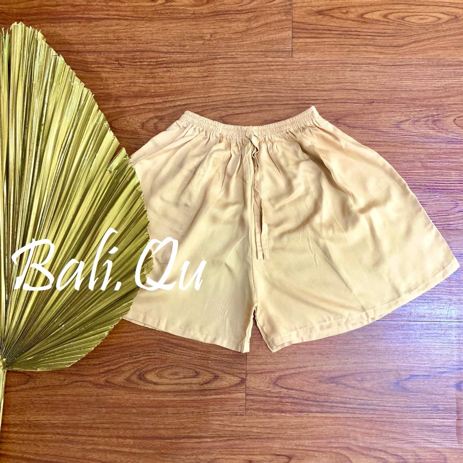 Celana Pendek Bali Polos Part 2-PEANUT
