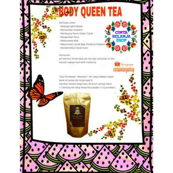 

[PRODUK LWM7P] body queen tea plus TEH DETOX /TEH HERBAL/TEH BODY DQ7