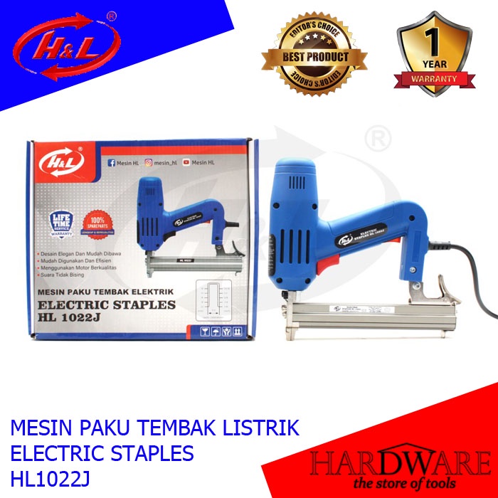 

H&L Mesin Paku Tembak Electric / Electric Staples HL 1022J