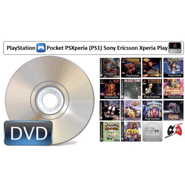 Aneka DVD PlayStation 1 Pocket PSXperia (PS1) Sony Ericsson Xperia Play R800