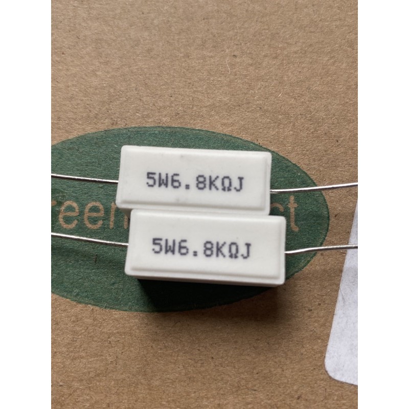 resistor kapur 6k8 5w taiwan