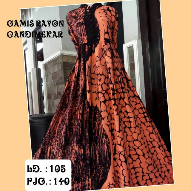 Gamis rayon candi mekar
