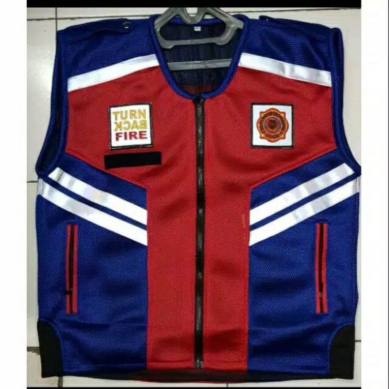 Rompi Damkar Logo Pemadam Lengkap Dengan Nama Gratis Shopee Indonesia