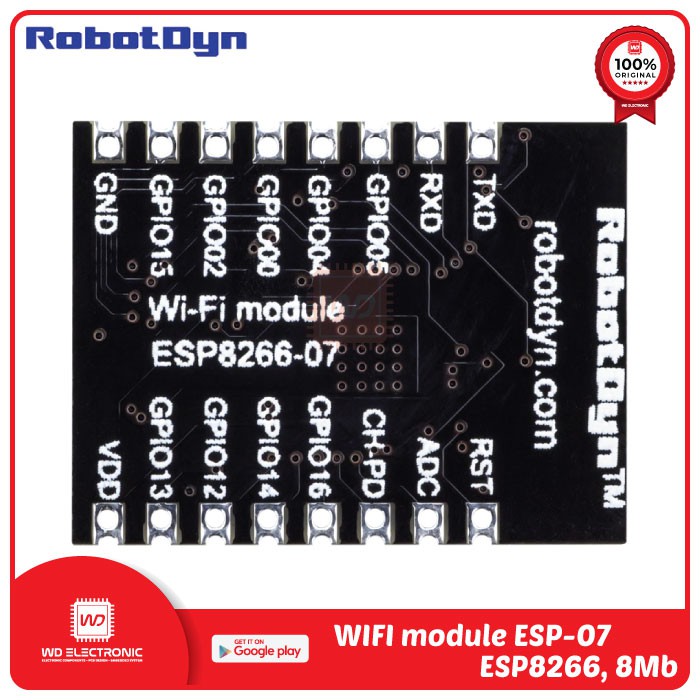 RobotDyn ESP-07 ESP 07 WIFI module ESP8266 8 Mb from RobotDyn