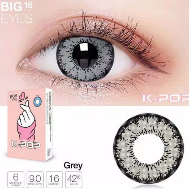 Softlens X2 K-POP 16 MM BIG EYES by EXOTICON / Softlen Soflen KPOP Warna Normal