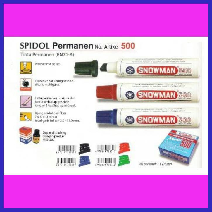 

SPIDOL PERMANENT SNOWMAN 500 BIG JUMBO