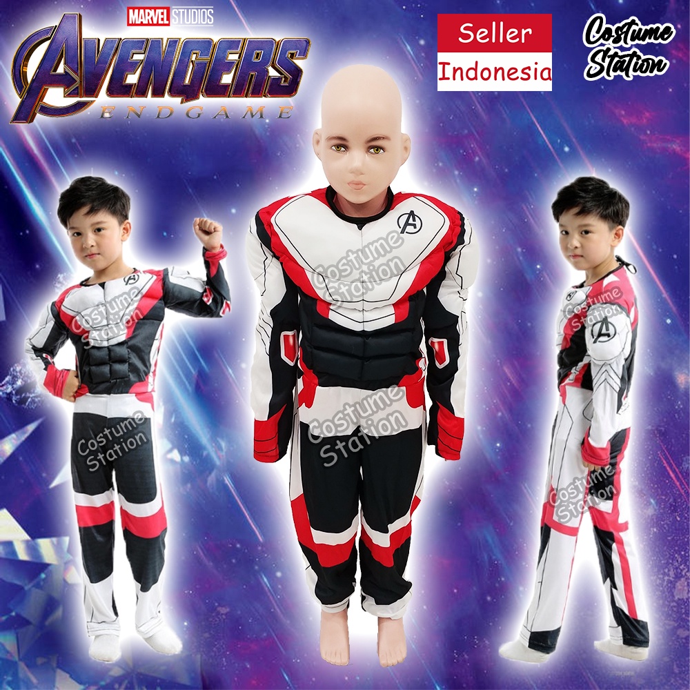 Kostum Avengers Endgame / Costume Quantum Realm Marvel anak