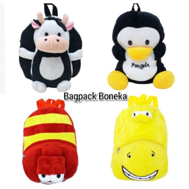 TAS RANSEL BONEKA KARAKTER/BAGPACK BIG FACE