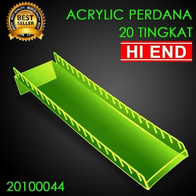 

Acrylic Perdana / tempat pajangan kartu 20 Tingkat/ stabilo voucer