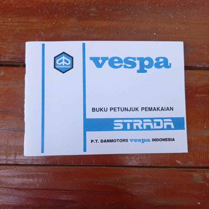 buku pedoman vespa buku petunjuk pemilik vespa strada buku manual book vespa strada REPRO
