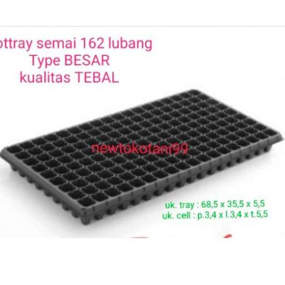 ✿ 5 pcs Tray semai 162 lubang TEBAL pottray semai type BESAR nampan pembibitan potray penyemaian ➫