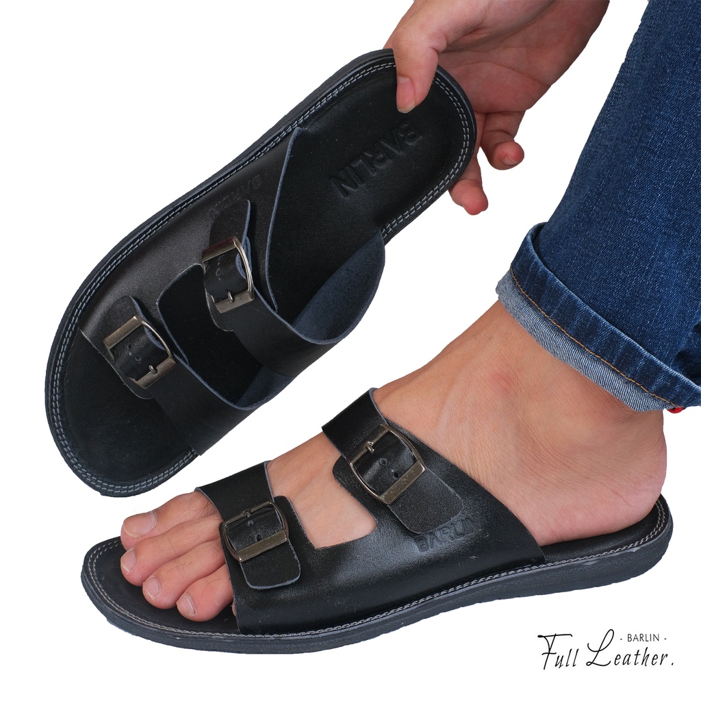 Sandal Kulit Pria - Sendal Pria Kulit Asli Original Barlin