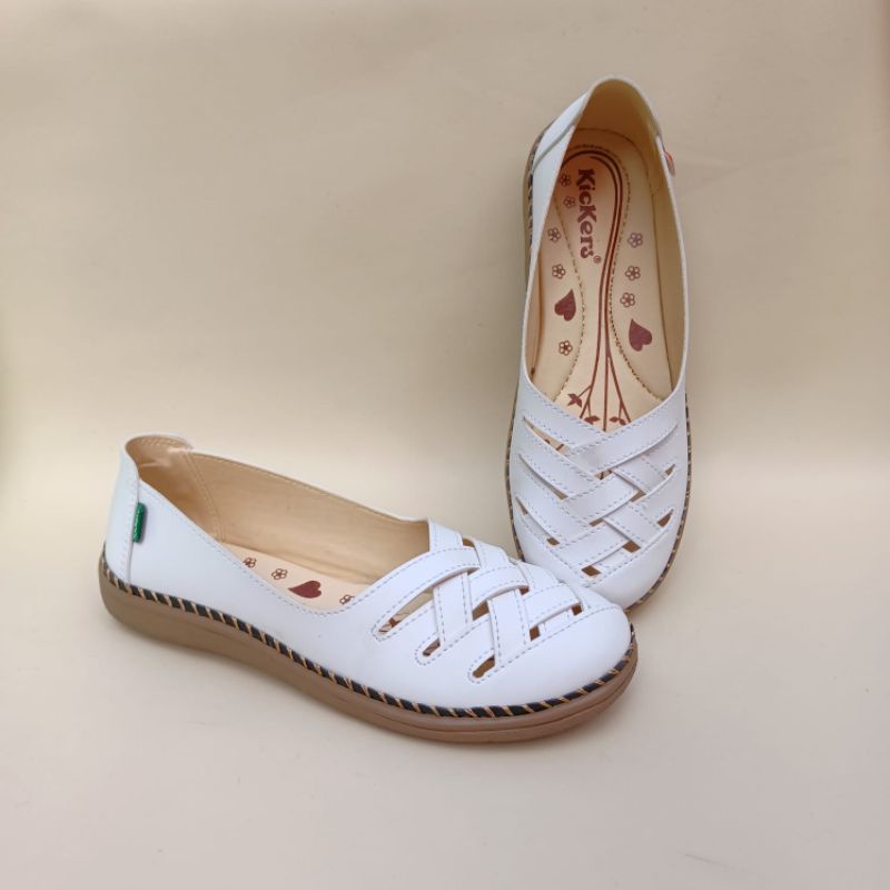 sepatu slip on wanita jumbo bigsize 41-45 kekinian .kode anyam