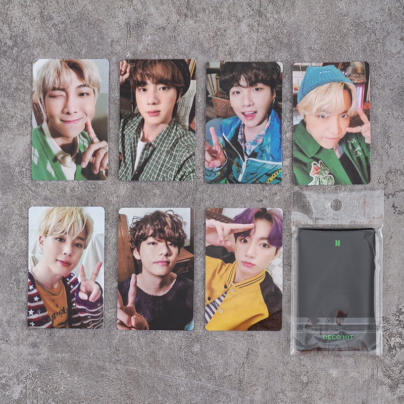 Kartu Foto Album KPOP BTS JK V JIMIN JIN SUGA RM J-HOPE Ukuran 1: 1