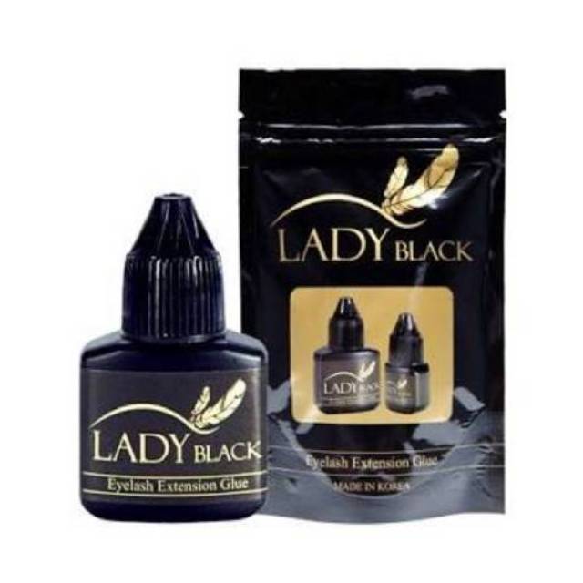 LADY BLACK 10ML ORIGINAL KOREA LEM EYELASH EXTENSION