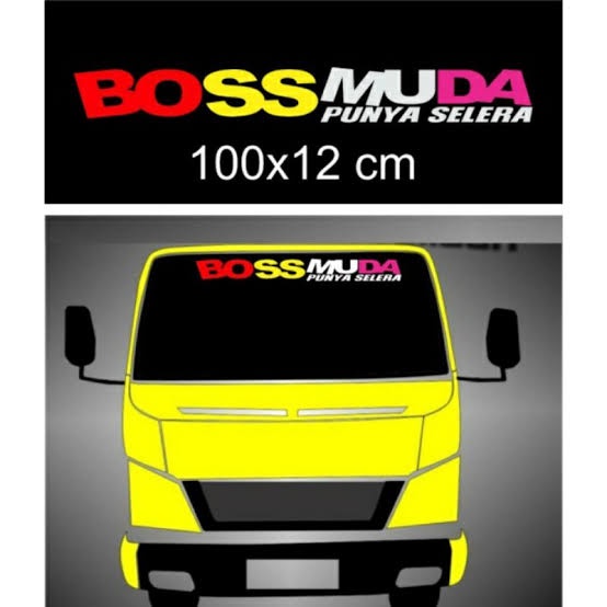 Cutting sticker kaca mobil truck