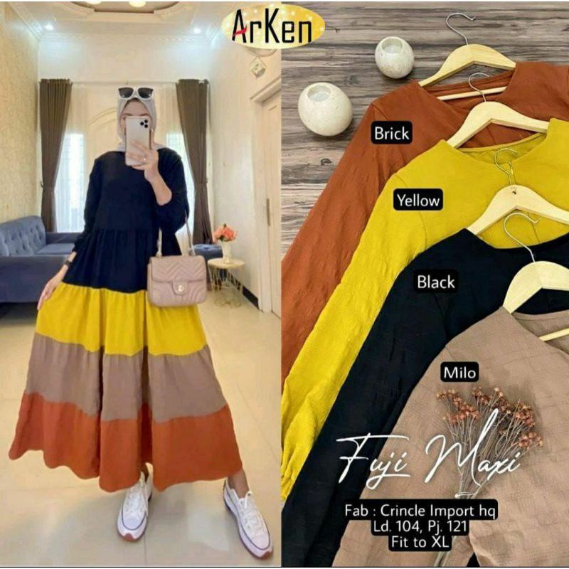 GAMIS FUJI SUSUN KOMBINASI