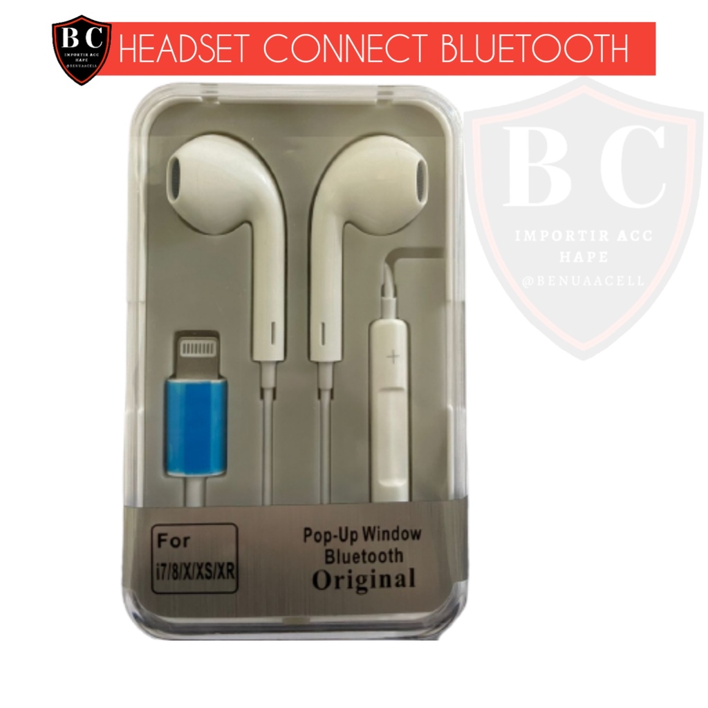 HEADSET CONNECT BLUETOOTH FOR IPH - HANDSFREE JACK AUDIO LIGHTNING CONNECTOR