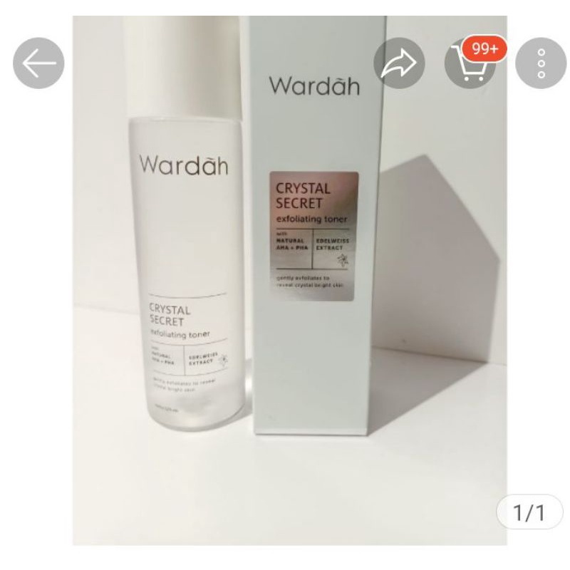 Wardah white secret exfoliating toner