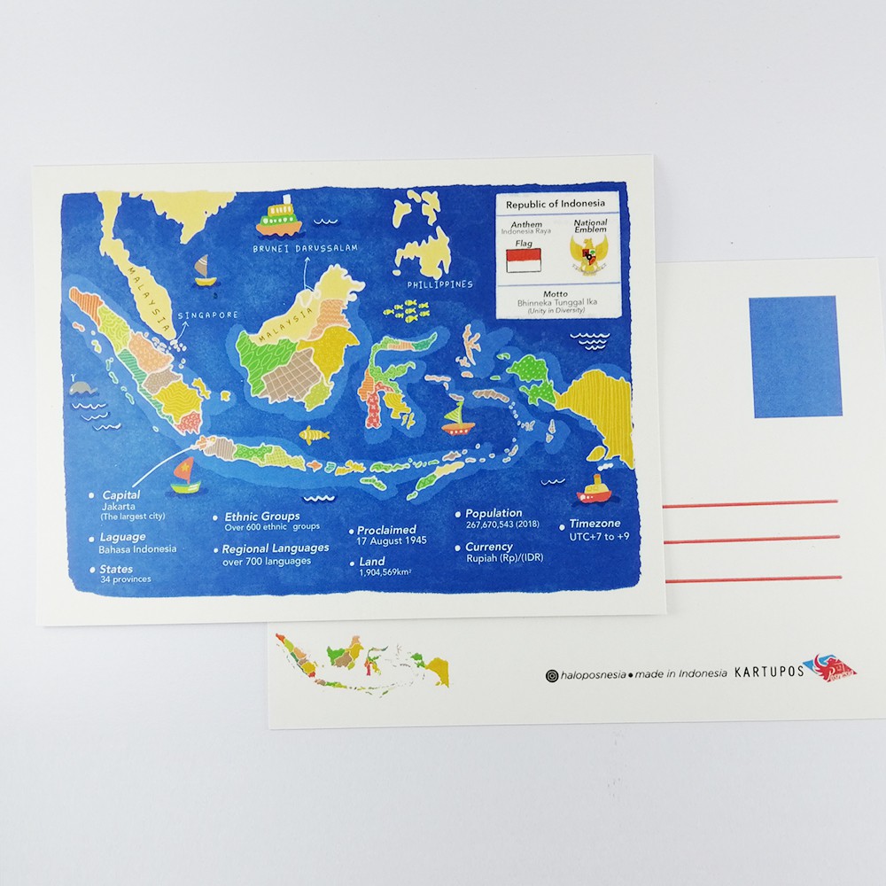 

Kartu pos/ Postcard Infografik Indonesia