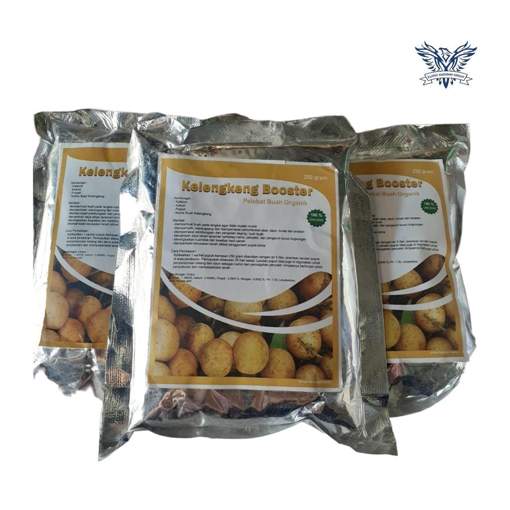 Repack Booster Klengkeng 250gr Pupuk Organik Perangsang Buah Kelengkeng Anti Rontok, Agar Cepat Berbuah Lebat