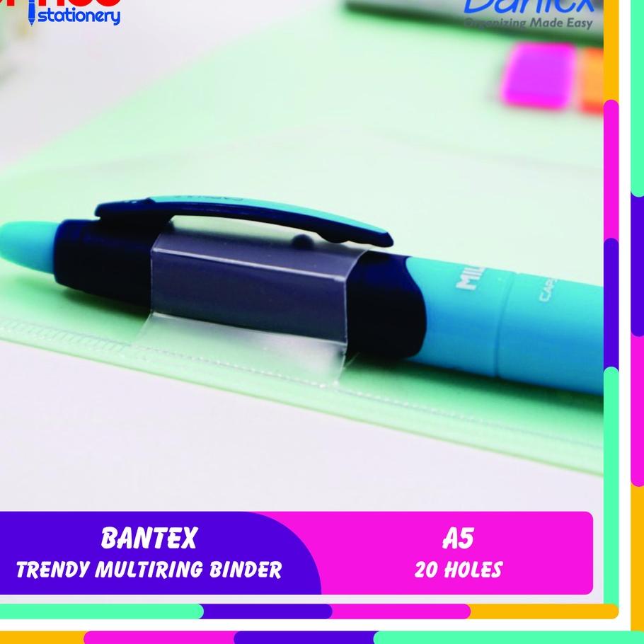 

Trendy BANTEX MULTIRING BINDER A5 20 HOLES 3324 / MAP BINDER POLOS BANTEX A5