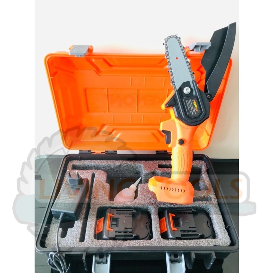GERGAJI KAYU DENGAN BATERAI XENON CDMCS1845 MESIN MINI CHAINSAW CORDLESS - CHAIN SAW 18 VOLT