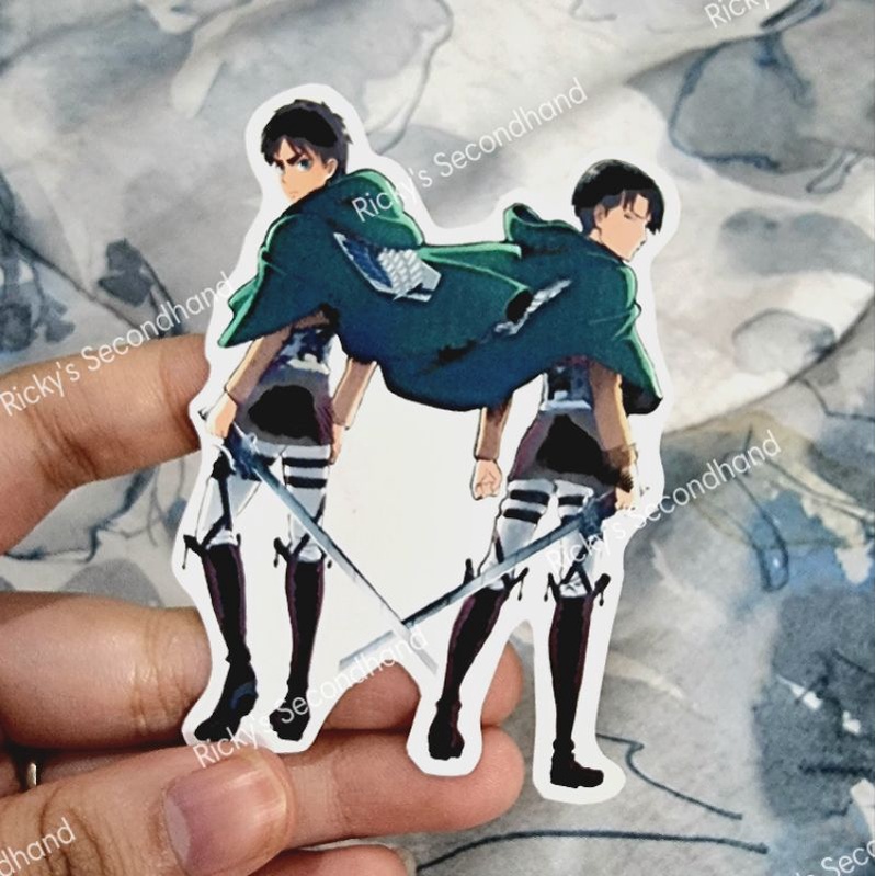 

Sticker AoT Eren Levi Waterproof Anti Air stiker attack on titan shingeki no kyojin snk