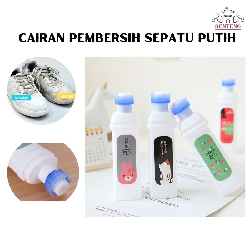 KQ02 - Shoes Cleaner Polish Semir Sepatu Putih 100 Ml