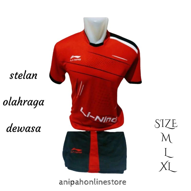 jersey badminton dewasa/ stelan olahraga pria wanita